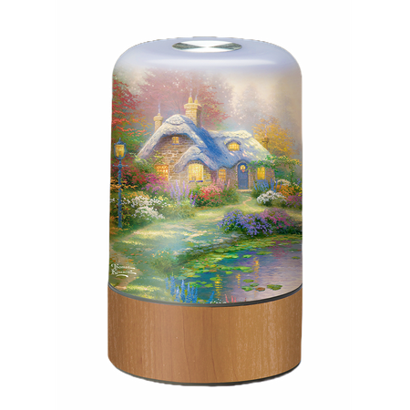 

The Bradford Exchange Tranquil Moments Accent Lamp Collection Everett s Cottage Issue #1 Touch Activated Lamp by Thomas Kinkade 5.75 H x 3.5 W