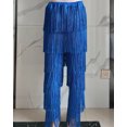 thumbnail image 5 of Women's Ballroom Practice Fringe Leg Pants Outfit Dance Trousers Female, 5 of 5