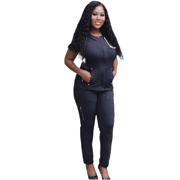 Women's Nursing Scrubs Set