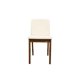 thumbnail image 3 of Dark Walnut Finish 5pc Dining Room Set Dining Table 4x Chairs Beige Fabric Chair Seat Kitchen Breakfast Dining room Furniture Ru My Lux Decor Round, 3 of 6