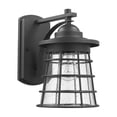 thumbnail image 3 of Lighting DAMON Transitional 1 Light Textured Black Outdoor Wall Sconce 11" Tall, 3 of 4