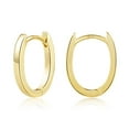 thumbnail image 2 of Lancharmed Gold Plated Hypoallergenic Earrings for Womens,Bezel Earring Grandparents Gifts, 2 of 8