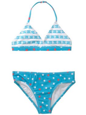 Girls' Bikini Swimsuit Floral Stripe
