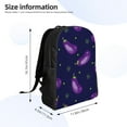 thumbnail image 4 of Fotbe Eggplant Travel Laptop Backpack, Business Slim Sturdy Laptops Backpack, Water Resistant College School Computer Bag Gift for Men & Women Fits 15.6 Inch Notebook, 4 of 8