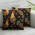 thumbnail image 2 of COMIO  Chicken Rooster Pattern Throw Pillow Covers Pillow Cover Throw Pillow Cases Double Sided Plush Pillow Covers Decorative Throw Pillows Covers for Couch Living Room 2pc, 2 of 6
