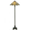 thumbnail image 2 of Meyda Tiffany 118694 61" H Crosshairs Mission Hex Floor Lamp - Beige, 2 of 2