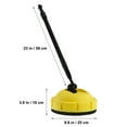 thumbnail image 2 of Car Pressure Washer Rotated Flat Surface Cleaner Round Garage Door Tools with Long Handle for Home Vehicle, 2 of 5