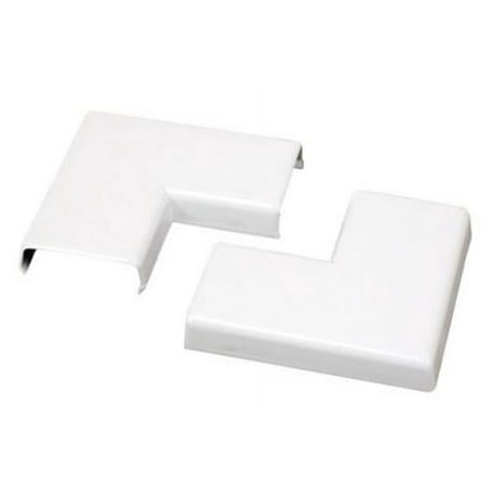 Wiremold CordMate White 90 Deg Flat Elbow (2-Pack) NMW6