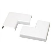 Legrand - Wiremold NMW6 Plastic Flat Elbow, White, 2-Pack