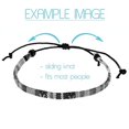 thumbnail image 4 of (Azul-blanco)Pulsera tobillera para hombre y mujer - boho hippie - complementos de playa y festival - hecha a mano - 100% algodón ecológico, impermeable y ajustable, 4 of 5