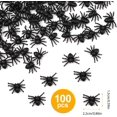 thumbnail image 2 of 100pcs Halloween Realistic Spider, Plastic Spider Prank Scary Black Spider Toy Halloween Spider Decorations For Halloween Parties Fool's Day Theme Par, 2 of 5