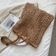 thumbnail image 4 of Bolso de hombro grande tejido a mano para mujer, bolso de paja, bolso de playa de verano, 4 of 6