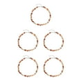 thumbnail image 2 of Guardoinrt Collier Déclaration Perles pour Femmes et Filles Ajout à la Mode et Polyvalent Café 5Set, 2 of 6