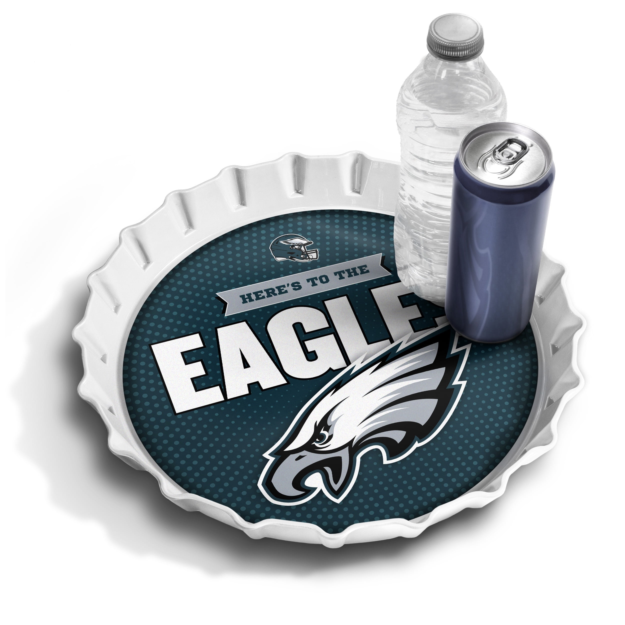 YouTheFan NFL Philadelphia Eagles Bottle Cap Serving Tray