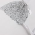 thumbnail image 3 of ITFABS Babies Prop Bonnets, Floral Lace Ruffle Edge Bottom Straps Tie Photography Cap, 3 of 4