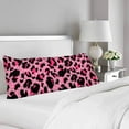 thumbnail image 2 of ABPHOTO Pink Leopard Body Pillow Covers Pillowcase Throw Pillows 20x60 inch, 2 of 2
