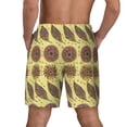 thumbnail image 3 of Kdxio Bohemia Print Men's Swim Trunks with Compression Liner 7 Inch Inseam Quick Dry Swim Shorts, 3 of 7