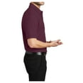 thumbnail image 3 of Yellow Rooster Male Silk Touch Polo Men Extended T-Shirts Maroon 3XL, 3 of 7