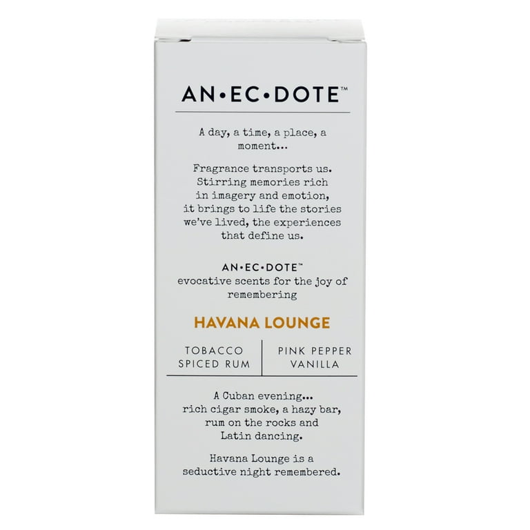 Anecdote Havana Lounge Eau de Toilette Spray Unisex 3.4 oz