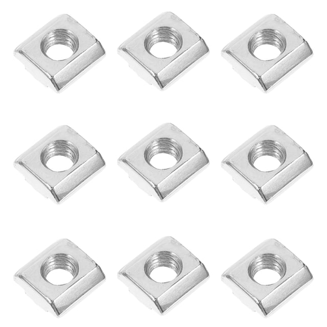 Luxshiny 30Pcs Aluminum Extrusion Profile Connector T Nuts For Machinists Carbon Steel Silver