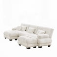 thumbnail image 4 of Modern Luxury Chenille U-Shaped Sectional Sofa for Living Room - 220×80×75cm, 4 of 19