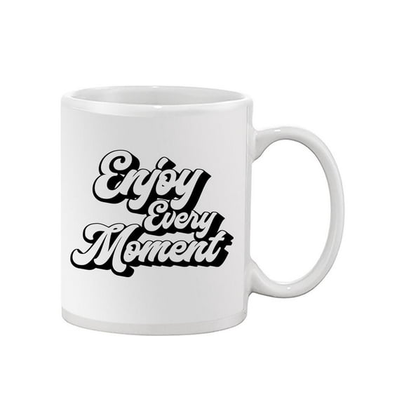 Enjoy Every Moment Groovy Style Mug - Image by Shutterstock,