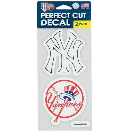 - New York Yankees 2-Pack 4'' x 4'' Die-Cut Decals - No Size