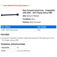 thumbnail image 2 of Rear Forward Lateral Arm - Compatible with 2009 - 2015 Toyota Venza FWD 2010 2011 2012 2013 2014, 2 of 2