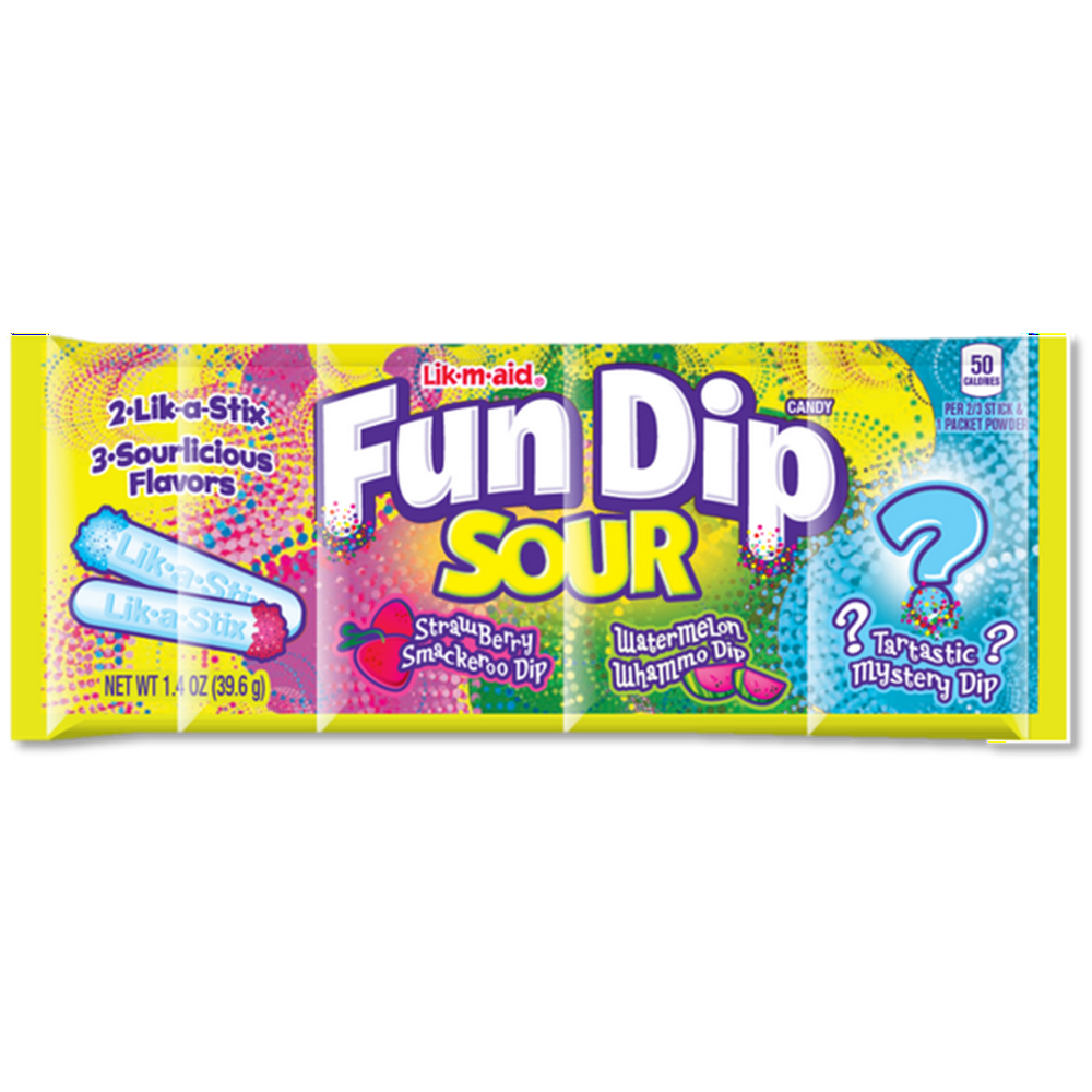 Fun Dip Sour Strawberry Smackeroo Dip, Watermelon Whammo Dip