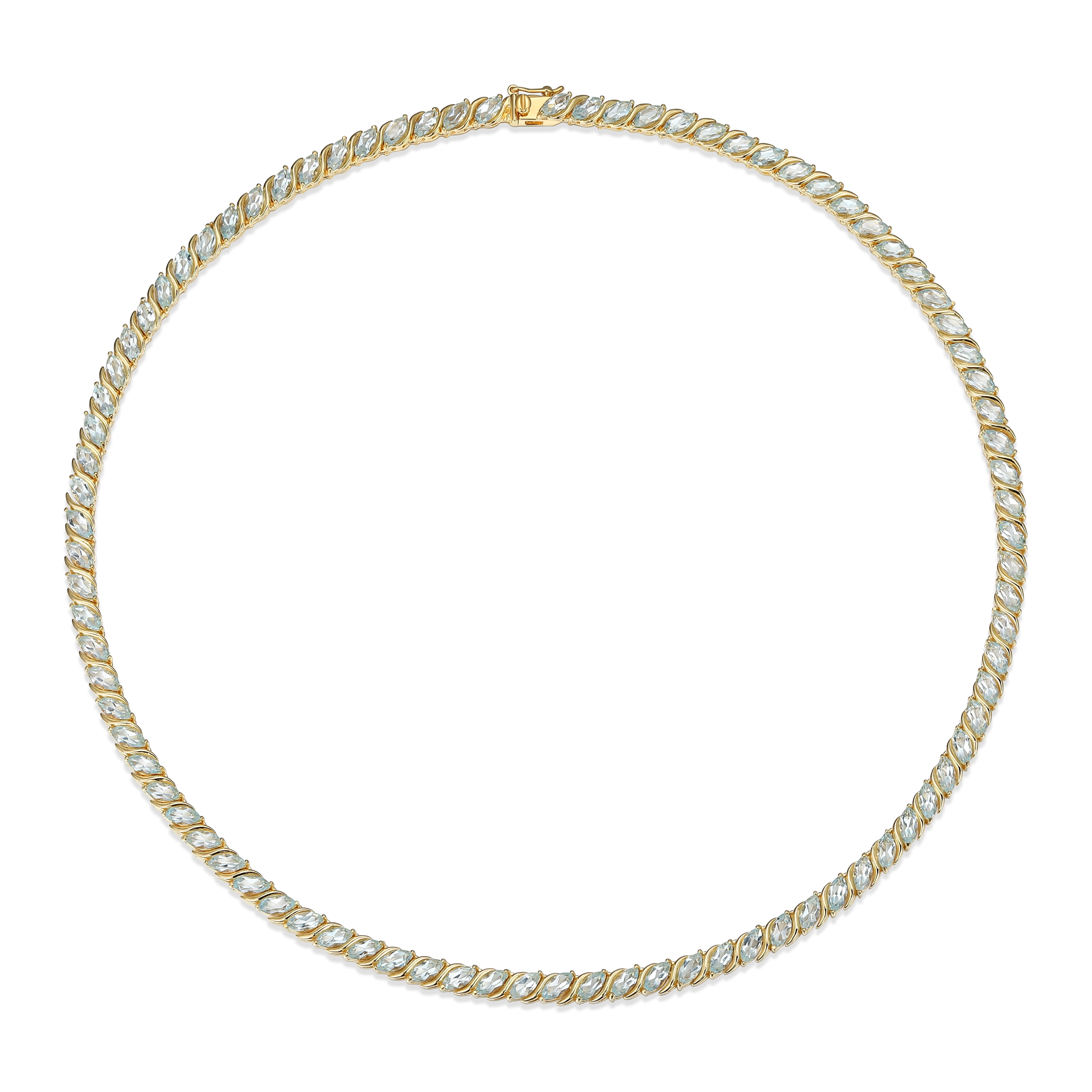 アクセサリー THE M JEWELERS THE TENNIS NECKLACE Matrix Tennis necklace, Mixed cuts, Green, Rhodium plated