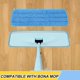 thumbnail image 2 of Paquete de 8 almohadillas reutilizables de microfibra de 16,5 pulgadas para fregona, cabezales de repuesto para fregona húmeda/seca, compatibles con el sistema de cuidado de pisos Bona., 2 of 7