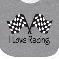 thumbnail image 4 of Inktastic I Love Racing Boys or Girls Baby Bib, 4 of 4