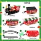 thumbnail image 5 of Paquete de 14 s de trenes navideños con luz y sonido, decoración navideña, juguetes para niños, para fiestas, tren eléctrico, de, 5 of 8