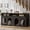 Black, variant on Kicctian 71" Wide Double Dog Crate Furniture for 2 Medium Dogs, Heavy-Duty Wooden Kennel with 3 Storage Shelves, Black
