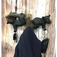 thumbnail image 2 of Ebros Rustic 2 Playful Black Bears Dangling On Tree Branches 3 Wall Hooks 9.25"W, 2 of 10