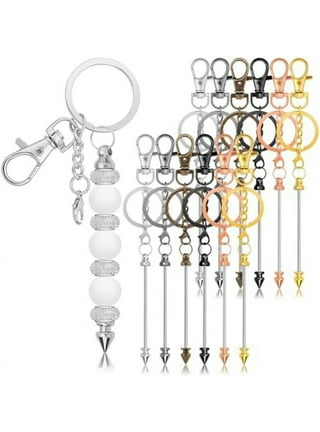 Set Of 30 Diy Keychain Supplies Includes Beaded Keychains