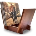 thumbnail image 3 of Support pour Disques en Bois Massif - Support de Disques Vinyles en Bois Sapele en Forme de V, Présentoir d'Albums pour Exposition et Rangement, Idéal pour Ranger la Collection de LP de Qualité Supérieure, 3 of 9