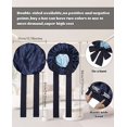 thumbnail image 3 of AWAYTR Satin Bonnet Silk Bonnet for Sleeping Silk Sleep Cap Double Layer Hair Bonnet with Elastic Tie Band, 3 of 9