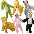 thumbnail image 2 of Disfraz de Halloween Cosplay Dinosaurio Lobo Lindo Pelele de Invierno para Bebé Mono de Dibujos Animados Cálido Suave Body, 2 of 5