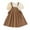 Khaki, variant on Junlike Spring Outfits for Girls Summer Dress Outfits Short Sleeve Tops and Suspender Skirt Set Kids 2Pcs Clothes