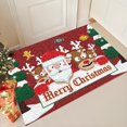 thumbnail image 4 of Festive Christmas Tree and Santa Design Floor Mat for Dirt Non- Carpet, 4 of 6
