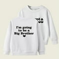 thumbnail image 2 of Baby Sweatshirt Boys Girls Winter Long Sleeve Letter Printing Crewneck Hoodless Tops Kids Clothes White 18 Months-24 Months, 2 of 3