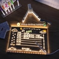 thumbnail image 2 of Enqiretly Note Message Board Lamp Writing Erasable Night Light Party Decoration Bedside Rewritable Lighting Indoor Personalized 20x20cm, 2 of 6
