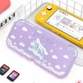 thumbnail image 2 of KOMI Protective Case Design for Switch Lite, TPU Cover Case Cute Rabbit Animal Pattern Shock-Absorption Design Hard Cover with 2 pcs Thumb Grips - Purple Rabbit, 2 of 8