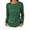 Green, variant on Women Sequin Pullover Top Long Sleeve Round Neck Bow Detail Casual Party Holiday Cocktail Night Out Sparkly Shimmering Festive Top, Gold 3XL