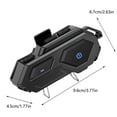 thumbnail image 3 of Auriculares Bluetooth para casco de motocicleta | Auriculares intercomunicador manos libres | Sonido estéreo Reducción de ruido | Resistente al agua IPX6 | Batería de larga duración | Alcance de 15, 3 of 8