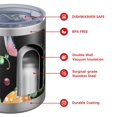 thumbnail image 4 of 12oz Tumblers Red Mushroom Snail Black Pattern Vacuum Insulated Stainless Steel Travel Tumbler Cups Mug with Lid and Straw for Beer,Coffee,Beverages with Cleaning Brush for Cold & Hot Drinks, 4 of 5