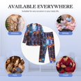 thumbnail image 7 of Halloween Costumes Mens Pajamas Set, Halloween Pumpkin Monsters Halloween Pajamas Button Down Long Sleeve Loungewear Halloween Sleepwear Pjs sets for Men, 7 of 7