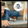 thumbnail image 6 of 12Pack Round Base T-Nuts, M10 3 Holes Iron Plate Nut, 8.2mm Height, Silver, 6 of 7