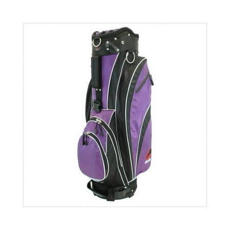alina hunter golf purple bag cart